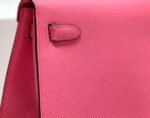 kelly mini 20 bag in watermelon pink calfskin with gold hardware