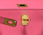 kelly mini 20 bag in watermelon pink calfskin with gold hardware