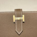 hm mini bearn wallet 10.5 etoupe epsom gold hardware