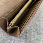 hm clutch constance 22 ash brown calfskin gold hardware