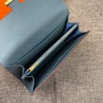 hm clutch constance 22 cerulean calfskin gold hardware