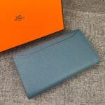 hm clutch constance 22 cerulean calfskin gold hardware