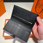 hm bearn wallet 17.5 black epsom gold hardware