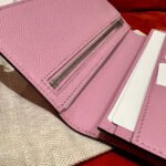 hm bearn wallet 17.5 pink epsom silver hardware