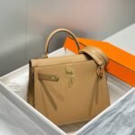 kelly 28cm in chai epsom calfskin gold hardware