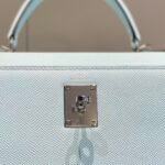 kelly 28cm in blue brume epsom calfskin palladium hardware