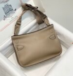hm jypsiere shoulder bag 23 in wood brown calfskin silver hardware
