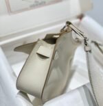 hm jypsiere shoulder bag 23 in beige calfskin silver hardware