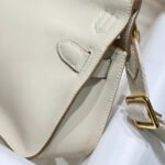 hm jypsiere shoulder bag 23 in beige calfskin gold hardware