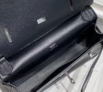 hm jypsiere shoulder bag 23 in navy blue calfskin silver hardware