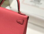 hm kelly mini 20 dark pink epsom gold hardware