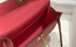 hm kelly mini 20 dark pink epsom gold hardware
