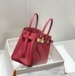 hm birkin 25cm burgundy calfskin gold hardware