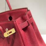 hm birkin 25cm burgundy calfskin gold hardware