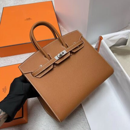 hm birkin 25cm gold togo leather silver hardware