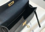 hm kelly mini 19 black epsom calfskin gold hardware