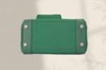 birkin cargo 25cm green canvas and leather silver hardware