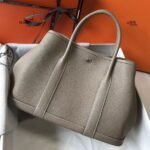 HERM Garden Party 30 Bag In Grey Taurillon Leather