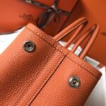 HERM Garden Party 30 Bag In Orange Taurillon Leather - 图片 5