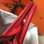 HERM Garden Party 30 Bag In Red Taurillon Leather - 图片 4