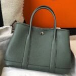 HERM Garden Party 30 Bag In Vert Amande Taurillon Leather