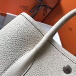 HERM Garden Party 30 Bag In White Taurillon Leather - 图片 4