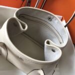 HERM Garden Party 30 Bag In White Taurillon Leather - 图片 8