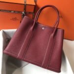 HERM Garden Party 36 Bag In Bordeaux Clemence Leather