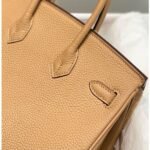 HERM Birkin 25cm Bag In Chai Clemence Leather GHW - 图片 5