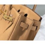 HERM Birkin 25cm Bag In Chai Clemence Leather GHW - 图片 7