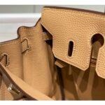 HERM Birkin 25cm Bag In Chai Clemence Leather GHW - 图片 8