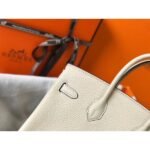 HERM Birkin 25cm Bag In Beton Clemence Leather GHW - 图片 5
