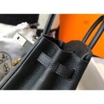 HERM Birkin 25cm Bag In Black Clemence Leather GHW - 图片 5