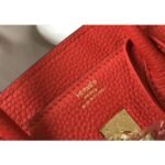 HERM Birkin 25cm Bag In Red Clemence Leather GHW - 图片 4