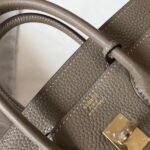 HERM Birkin 25cm Bag In Tourterelle Clemence Leather GHW - 图片 4