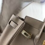 HERM Birkin 25cm Bag In Tourterelle Clemence Leather GHW - 图片 6