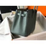 HERM Birkin 25cm Bag In Vert Amande Clemence Leather GHW - 图片 3