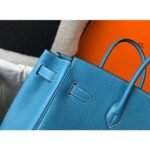 HERM Birkin 30cm Bag In Jean Blue Clemence Leather GHW - 图片 5
