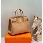 HERM Birkin 30cm Bag In Chai Clemence Leather GHW - 图片 3