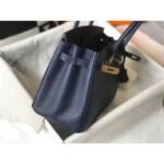 HERM Birkin 30cm Bag In Dark Blue Clemence Leather GHW - 图片 3
