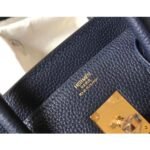 HERM Birkin 30cm Bag In Dark Blue Clemence Leather GHW - 图片 7