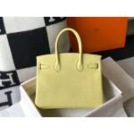 HERM Birkin 30cm Bag In Jaune Poussin Clemence Leather GHW - 图片 2