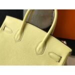 HERM Birkin 30cm Bag In Jaune Poussin Clemence Leather GHW - 图片 7