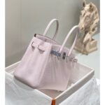 HERM Birkin 30cm Bag In Mauve Pale Clemence Leather PHW - 图片 4
