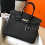 HERM Birkin 30cm Bag In Black Togo Leather PHW