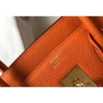 HERM Birkin 30cm Bag In Orange Clemence Leather GHW - 图片 6