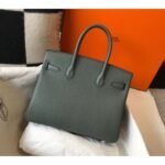 HERM Birkin 30cm Bag In Vert Amande Clemence Leather GHW - 图片 2