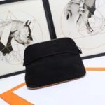 HERM Medium Bolide Travel Case In Black Cotton - 图片 2