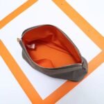 HERM Medium Bolide Travel Case In Taupe Cotton - 图片 6