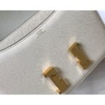 HERM White Constance MM 24cm Epsom Leather Bag - 图片 5